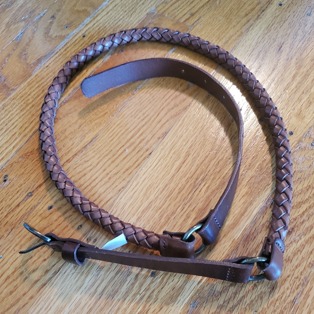 Banana Republic Braided Brown Leather Belt